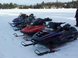 The boys stopped on Lower Beverly Lake, Eastern On
