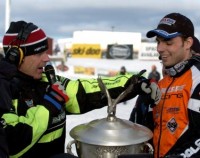 Ross Martin, right, pictured here with Colorado Rob Powers at Eagle River last year, earned two big victories at Duluth over the weekend. Look for photos from Duluth on this site this weekend.
