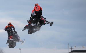 Tremblay Poirier snocross action Valcourt 2012