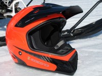 Lite-Brite: The BRP XP-R Carbon Light Blaze snowmobile helmet is super light and really light.