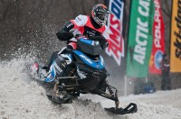 Tim Tremblay won Friday's Fargo Natiojnal final on his Ski-Doo