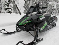 The 2012 Arctic Cat M 1100 Sno Pro was available with retro graphics.