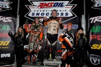 AMSOIL Championship Snocross Saturday Pro Open podium @ Deadwood