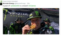 Tucker Hibbert, on social media after X Games gold.